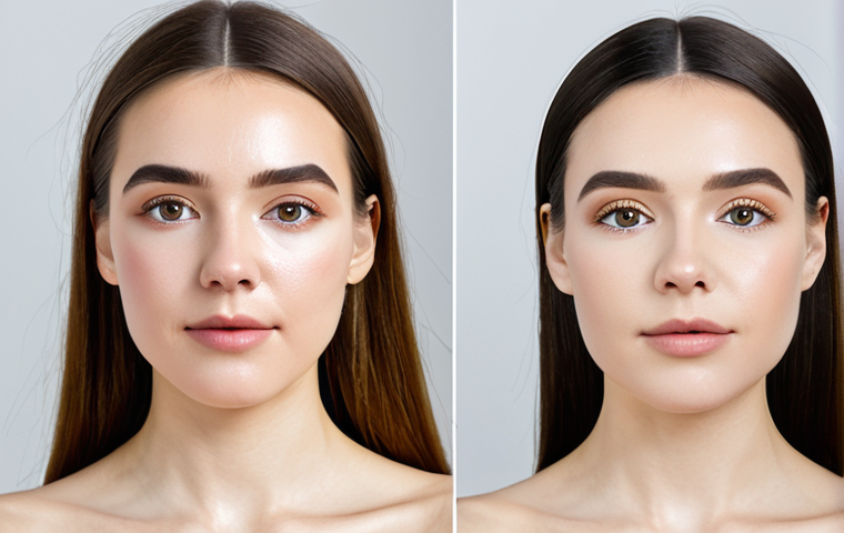 입체감을 주는 쉐딩 팁과 추천 제품 - **Prompt:** An image showcasing a variety of contouring brushes (angled, blending, tapered) and crea...