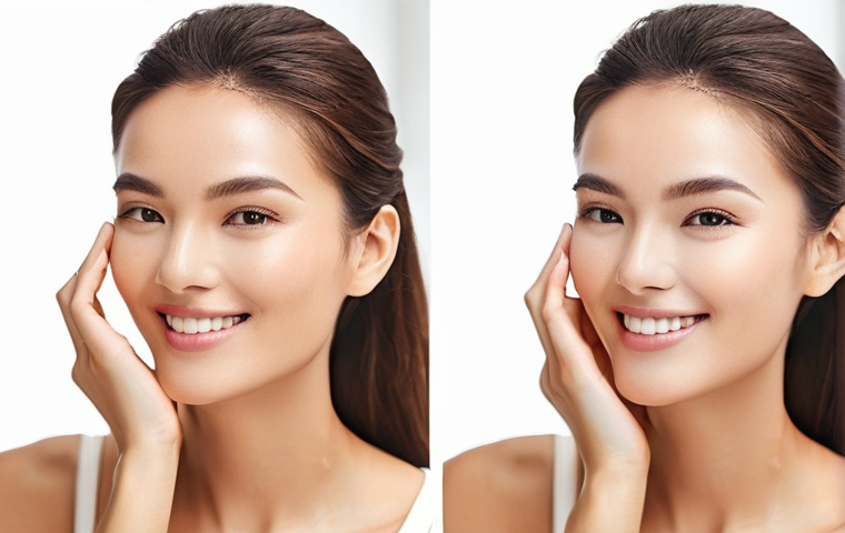 톤업 효과가 높은 CC크림 베스트 - **Prompt:** "A side-by-side comparison (or two distinct images presented together) illustrating the ...